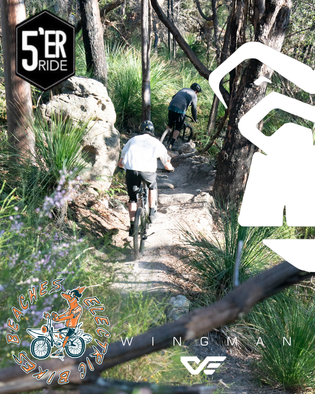 Fiver Ride Tickets 14/01/26 - Sponsored by Wingman & Beaches Electric Bikes